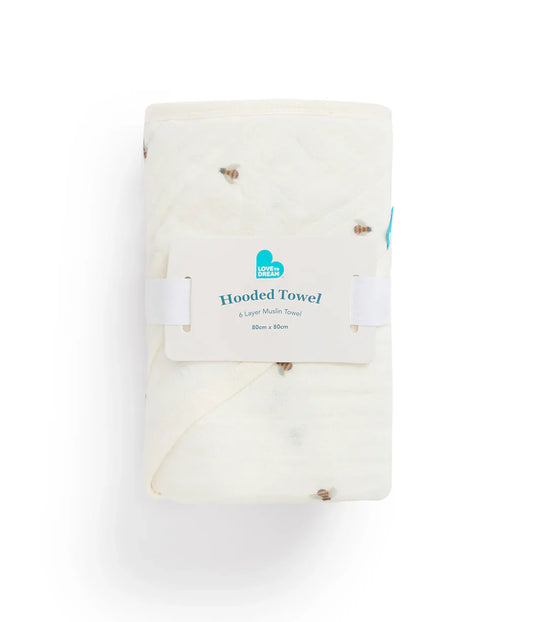 Kit Banho Bebê - Toalha com Capuz e Paninhos - Verde Sálvia e Creme