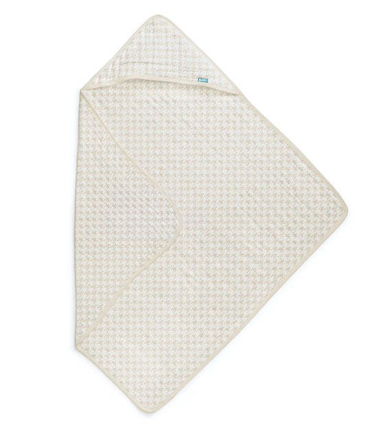 Kit Banho Bebê - Toalha com Capuz e Paninhos - Pied-de-Poule