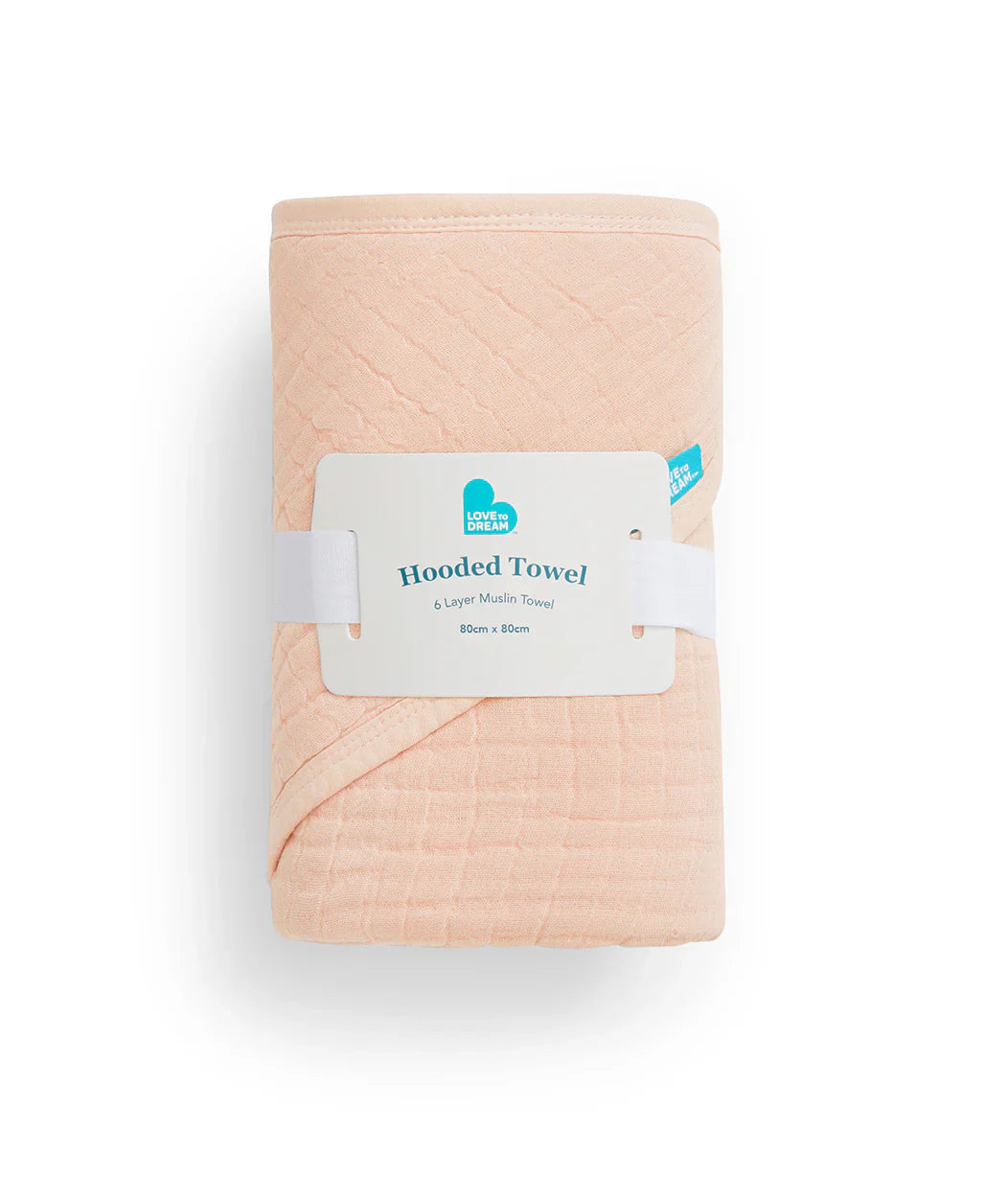 Kit Banho Bebê - Toalha com Capuz e Paninhos - Rosa Blush