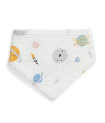 Kit 2 Babadores em Musselina - Rosa Blush Foguete